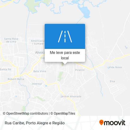 Rua Caribe mapa