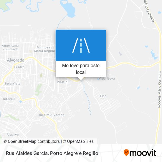 Rua Alaides Garcia mapa