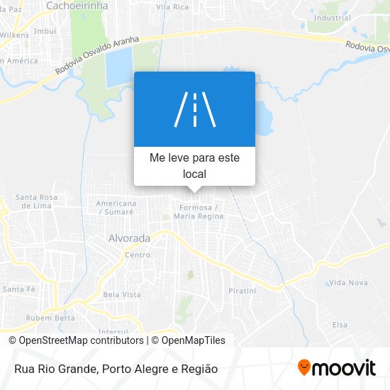 Rua Rio Grande mapa