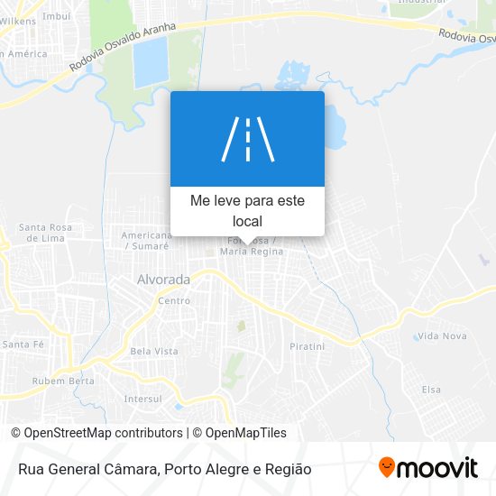 Rua General Câmara mapa