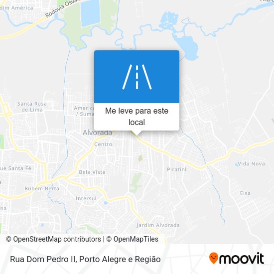 Rua Dom Pedro II mapa
