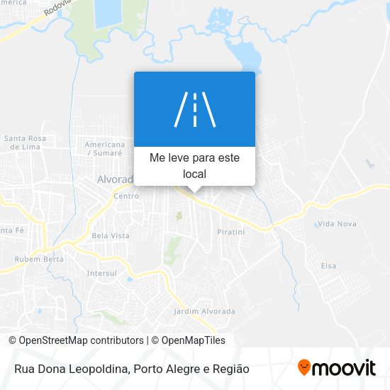 Rua Dona Leopoldina mapa