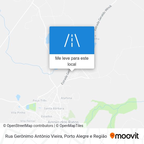 Rua Gerônimo Antônio Vieira mapa