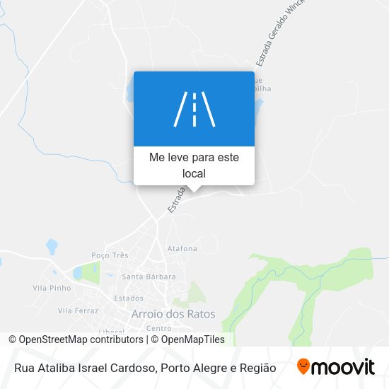 Rua Ataliba Israel Cardoso mapa