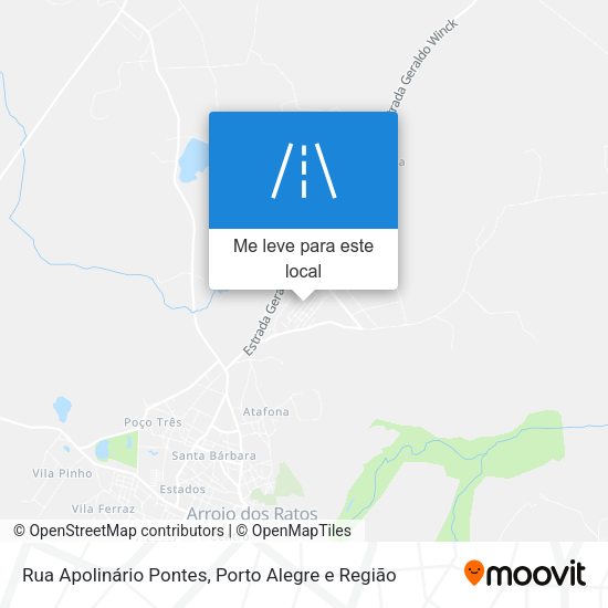 Rua Apolinário Pontes mapa