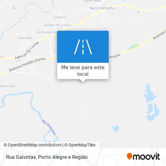 Rua Gaivotas mapa