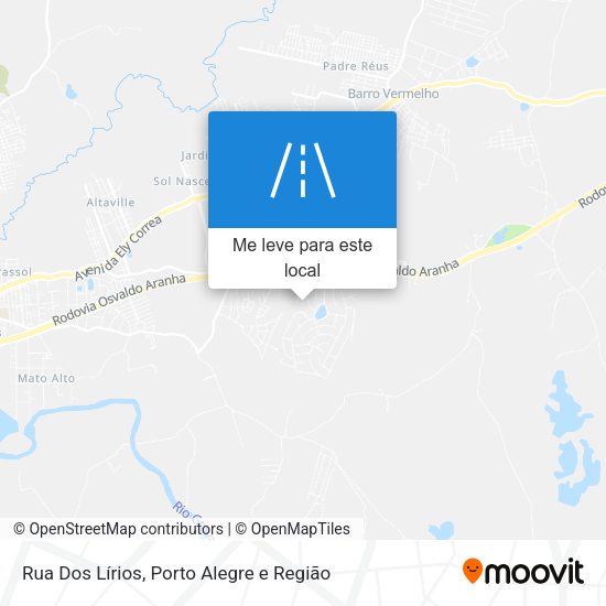 Rua Dos Lírios mapa