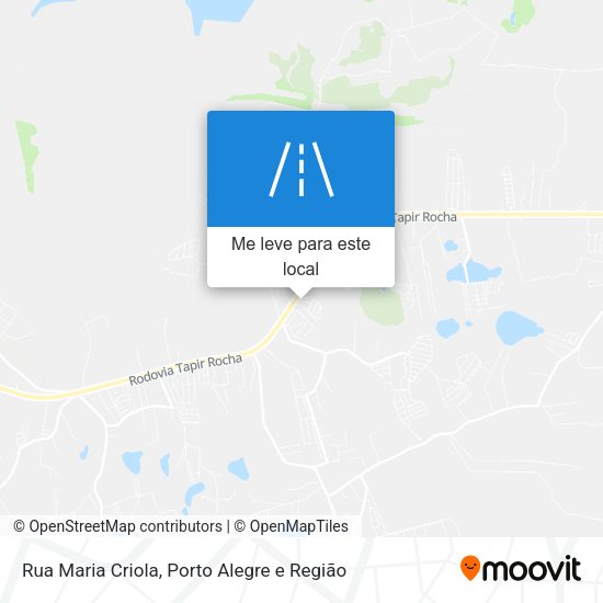 Rua Maria Criola mapa