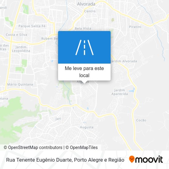 Rua Tenente Eugênio Duarte mapa