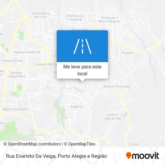 Rua Evaristo Da Veiga mapa