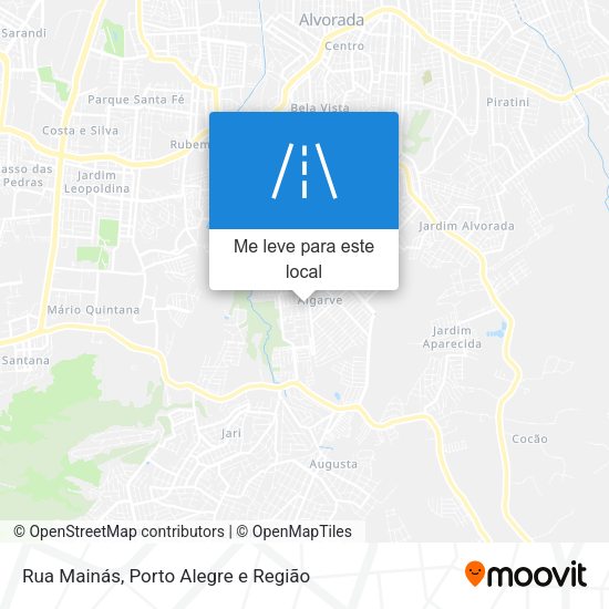 Rua Mainás mapa