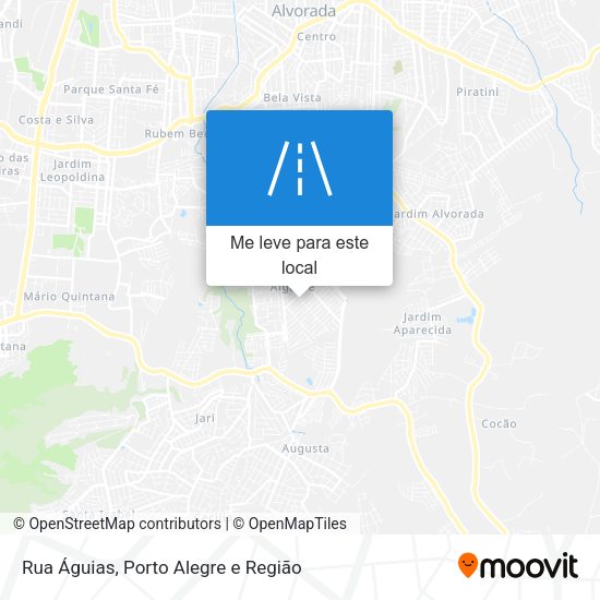 Rua Águias mapa
