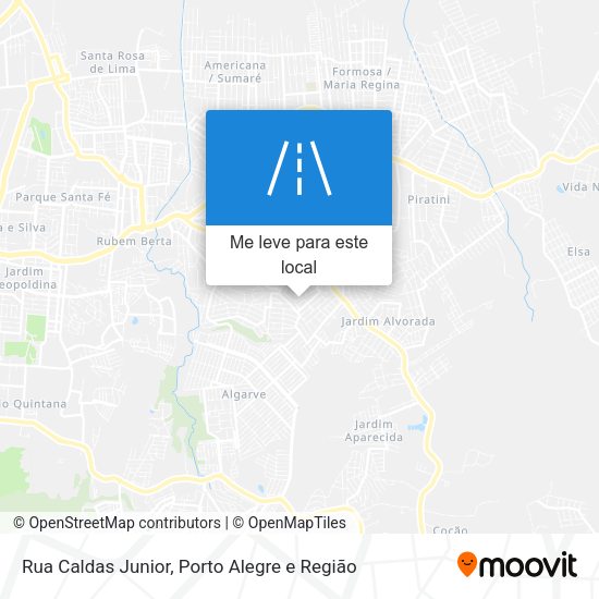 Rua Caldas Junior mapa