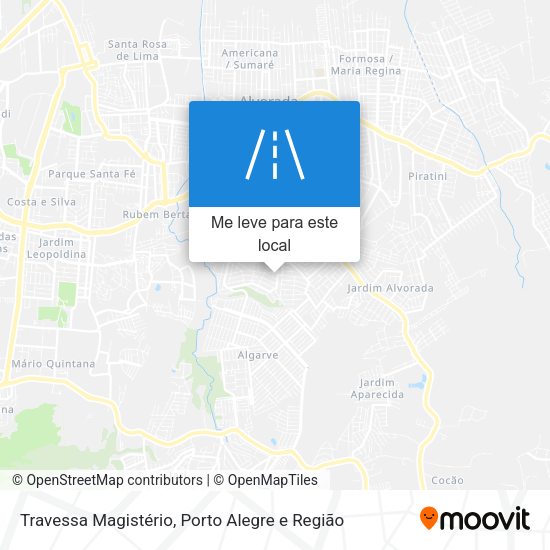 Travessa Magistério mapa