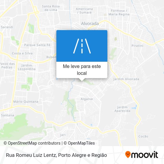 Rua Romeu Luiz Lentz mapa