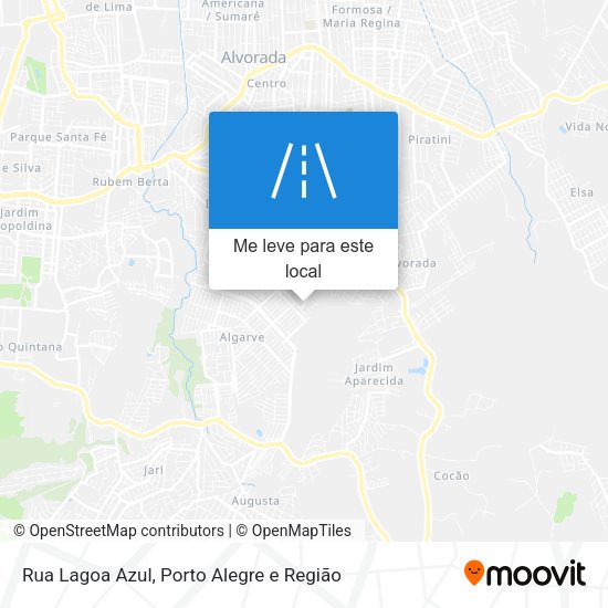 Rua Lagoa Azul mapa
