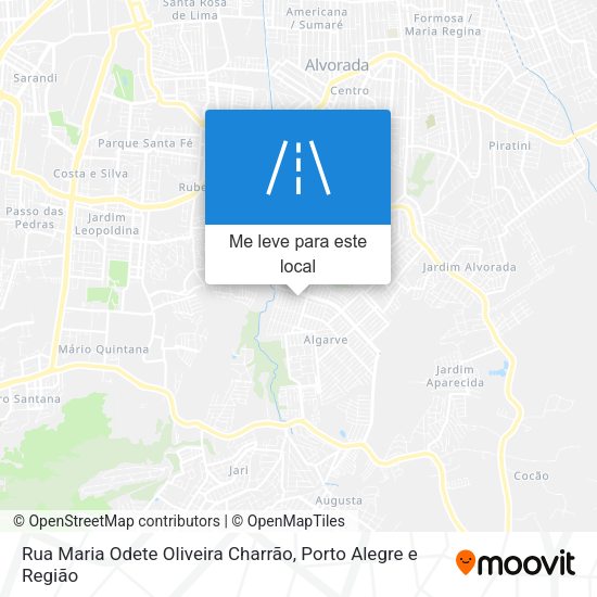 Rua Maria Odete Oliveira Charrão mapa