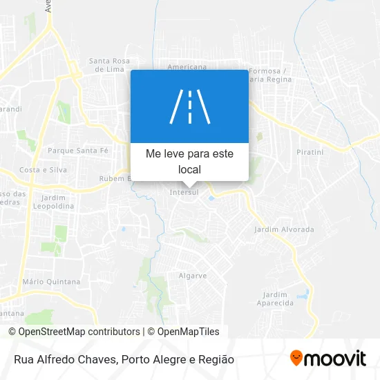 Rua Alfredo Chaves mapa