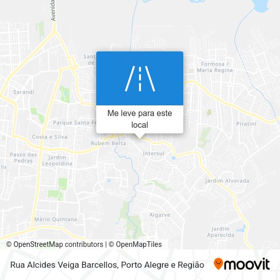 Rua Alcides Veiga Barcellos mapa