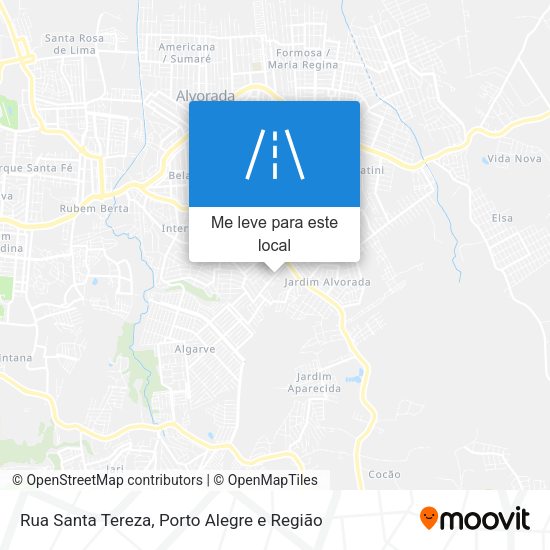 Rua Santa Tereza mapa
