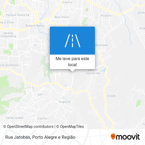 Rua Jatobás mapa