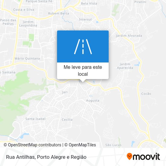 Rua Antilhas mapa