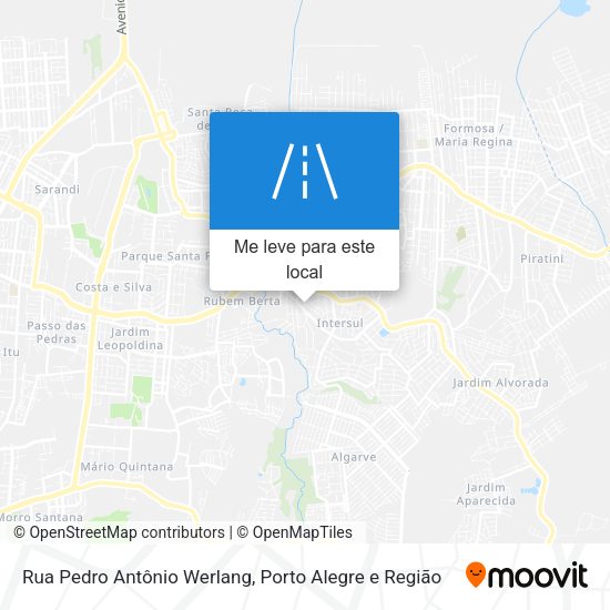 Rua Pedro Antônio Werlang mapa