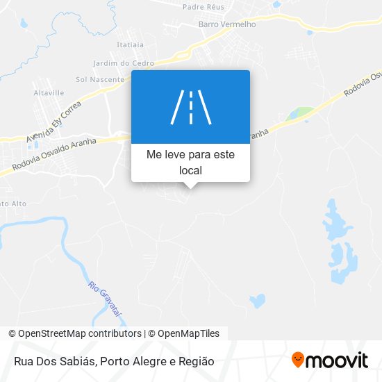 Rua Dos Sabiás mapa