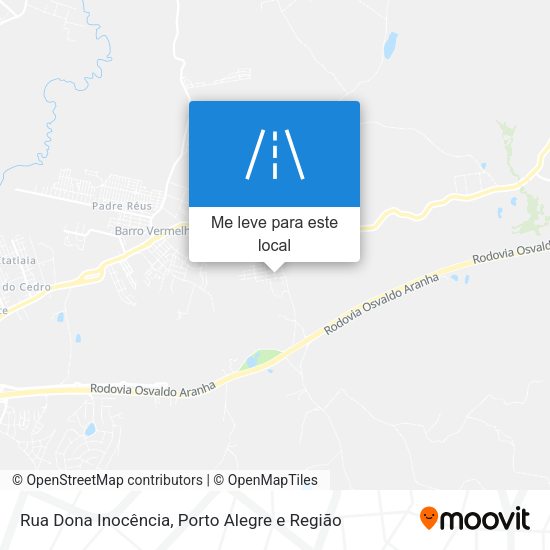 Rua Dona Inocência mapa
