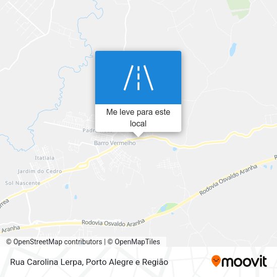 Rua Carolina Lerpa mapa
