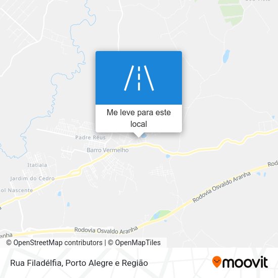 Rua Filadélfia mapa