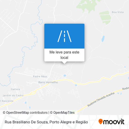 Rua Brasiliano De Souza mapa