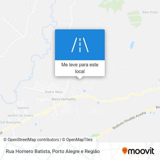 Rua Homero Batista mapa