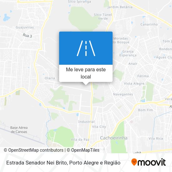 Estrada Senador Nei Brito mapa