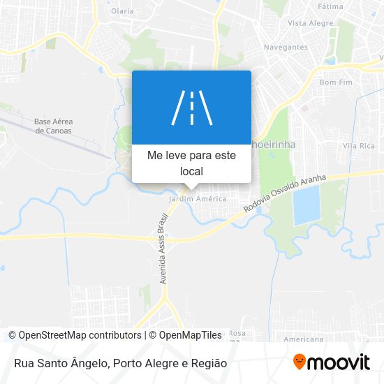 Rua Santo Ângelo mapa