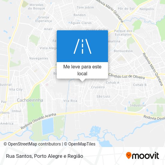 Rua Santos mapa