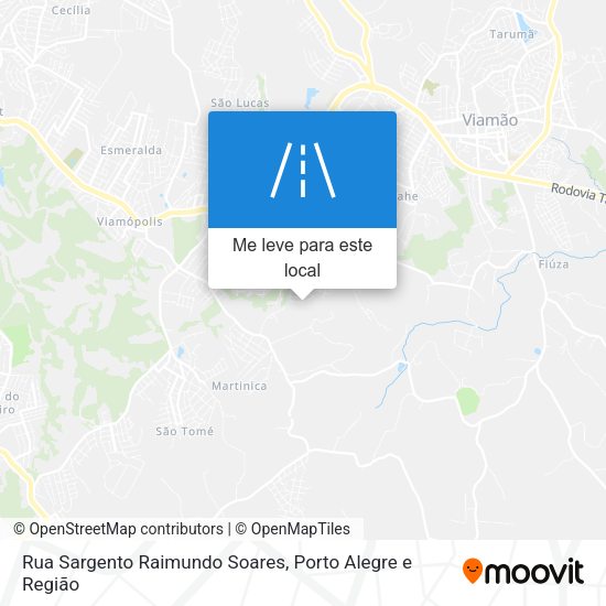 Rua Sargento Raimundo Soares mapa