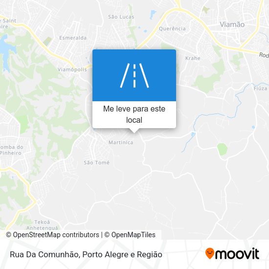 Rua Da Comunhão mapa
