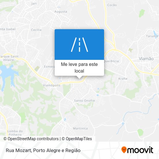 Rua Mozart mapa