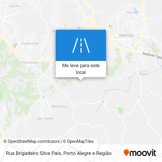 Rua Brigadeiro Silva Pais mapa