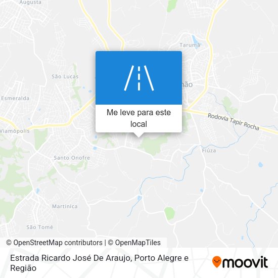 Estrada Ricardo José De Araujo mapa