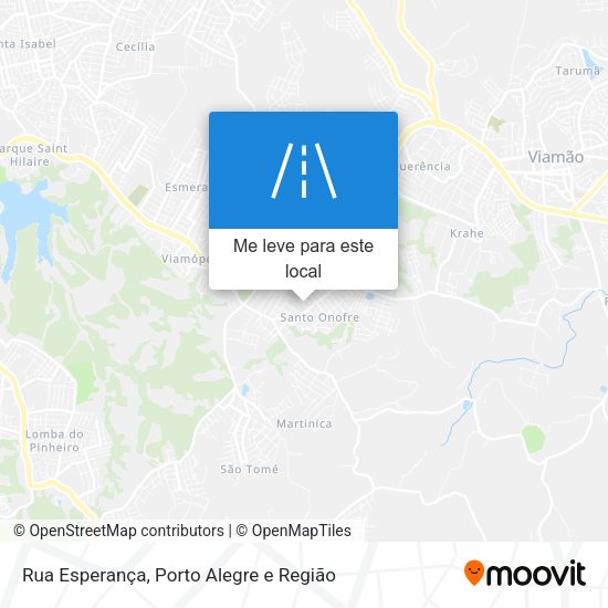 Rua Esperança mapa