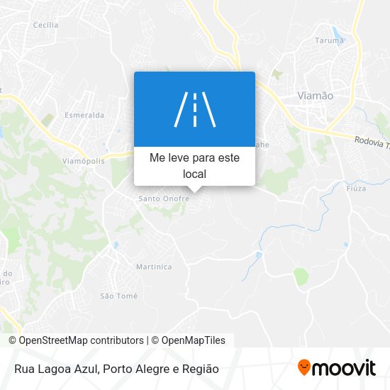 Rua Lagoa Azul mapa