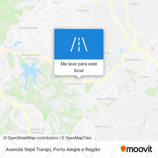 Avenida Sepé Tiarajú mapa