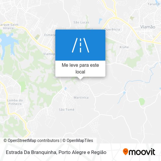 Estrada Da Branquinha mapa