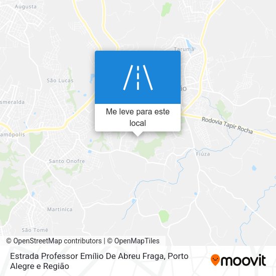 Estrada Professor Emílio De Abreu Fraga mapa