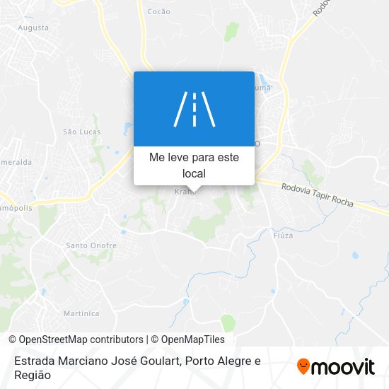 Estrada Marciano José Goulart mapa