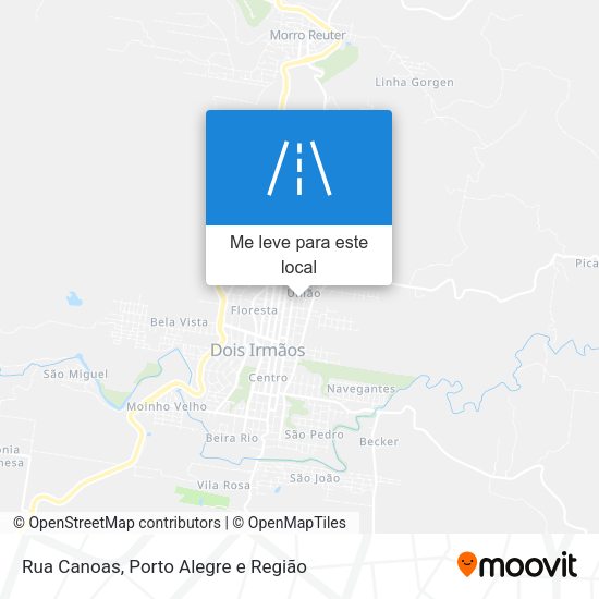 Rua Canoas mapa