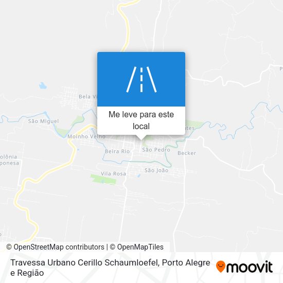 Travessa Urbano Cerillo Schaumloefel mapa