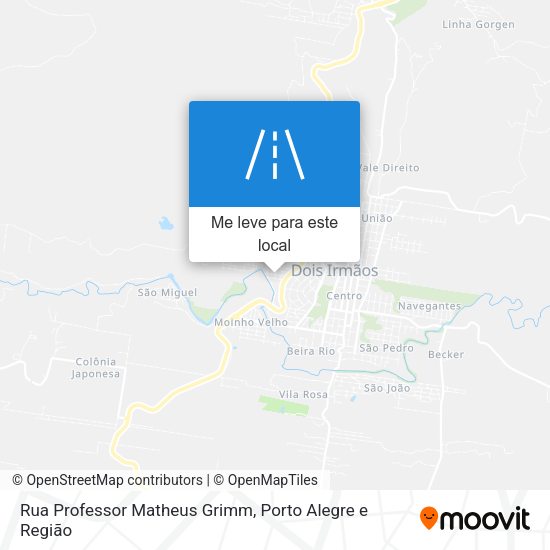 Rua Professor Matheus Grimm mapa